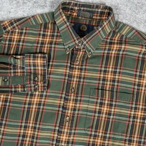 Viyella Shirt Men's XL Cotton Wool‎ Long Sleeve Flannel Button Up Preppy Outdoor